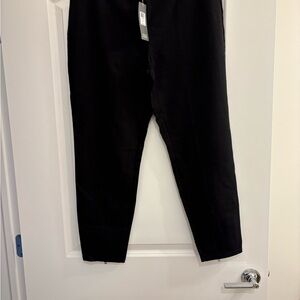 Eileen Fisher Ponte Ankle Pants with a Zip at the Back